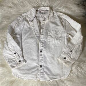 Zara Cream Textured Shirt